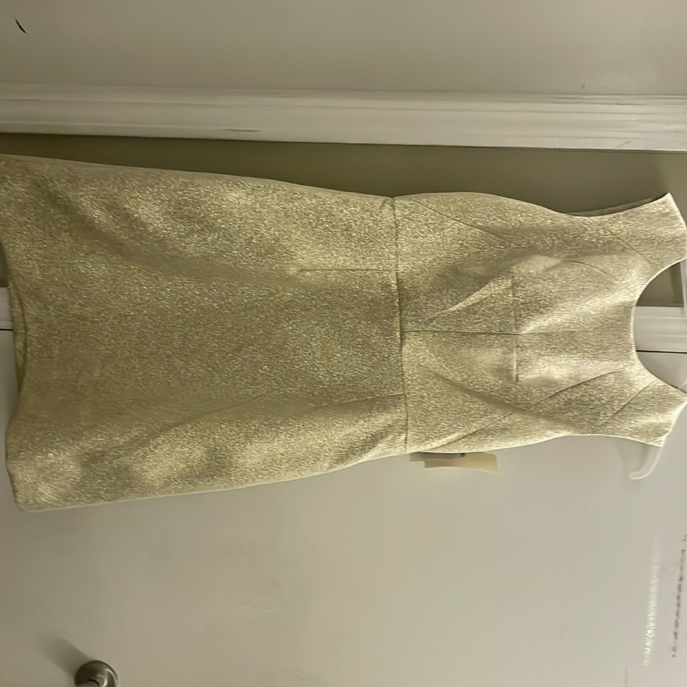 Gold short party dress